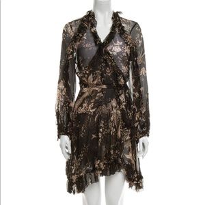 Zimmermann silk ruffle wrap dress